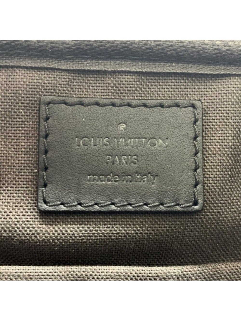 Louis Vuitton Ambler Belt Bag Leather Damier Infini Black - Picture 9 of 9